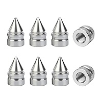 Ambark Overseas Limited – Kit de 4 capuchons de valve coniques en laiton de haute qualité, finition métallique, pour pneus automobiles à basse pression en forme de T - Product Image 4