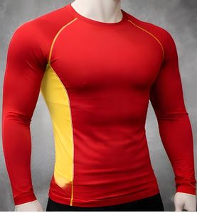 Camiseta Deportiva de Compresión de Manga Larga para Hombre, Ligera, Transpirable, de Nailon y Elastano, Ropa Deportiva para Gimnasio, Fabricante OEM - Product Image 5