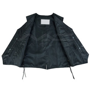 Stylish <b>Leather</b> <b>Vest</b> Genuine Material Sleeveless Apparel Sturdy Stitching Secure Closure Practical Pockets Bulk Manufacturing - Product Image 3