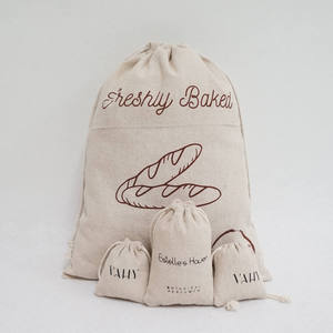 Reusable Jute Bread <b>Bag</b> with Inner Cotton Lining for Keeping Bread Fresh and Dry - Product Image 4
