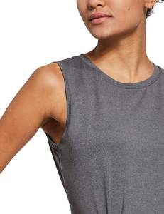Camiseta Deportiva sin Mangas con Logotipo Personalizado, Transpirable, Holgada, de Secado Rápido, con Espalda en I, para Mujer, para Gimnasio y Yoga - Product Image 5