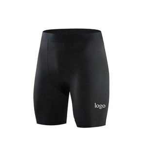 Customized Logo 100% Cotton Solid Mid Waist <b>Compression</b> <b>Shorts</b> for <b>Men</b> Fitness Workout Sports Running Quick Dry Custom Size - Product Image 5
