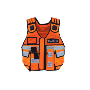 Chaleco de seguridad reflectante de alta visibilidad con cremallera, uniforme de trabajo para construcción industrial - Product Image 3