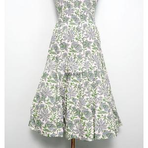 Beautiful Sweet maxi <b>Dress</b> Hand Digital Printed Floral Cotton halter neck <b>dress</b> Handmade Natural Waist Breathable Summer - Product Image 2