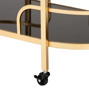 Handmade Metal <b>Trolley</b> Luxury Decorative Serving <b>Cart</b> Modern Rolling Furniture for Home Hotel Restaurant <b>Bar</b> CateringWholesale - Product Image 2