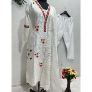 ชุดราตรีสุดหรูพร้อมพู่ระบายและ Dupatta ดีไซน์เนอร์ - Product Image 4