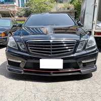 Nuevo Alerón Delantero de Fibra de Carbono Estilo V, Aditamento con Tornillos para Reequipamiento/Actualización, Compatible con M-Benz W212 Pre-facelift E63 AMG 2010-2013, Hecho en TW