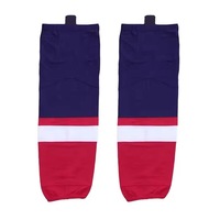 Chaussettes de hockey sur glace d'été haute performance 100 % polyester, imprimées, couleurs personnalisées, respirantes, séchage rapide, écologiques