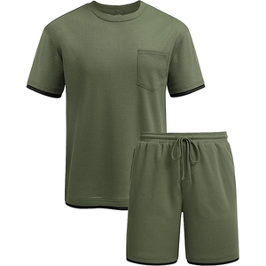 Conjunto de Ropa Urbana para Hombre, Fabricante de Pantalones Cortos Cargo de Algodón y Camisetas, Suministro al por Mayor OEM ODM - Product Image 2