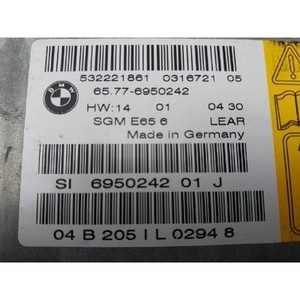 ECU และโมดูลคอมพิวเตอร์มือสองสำหรับรถยนต์ซีรีส์ 7 รุ่น 6950242 - Product Image 3