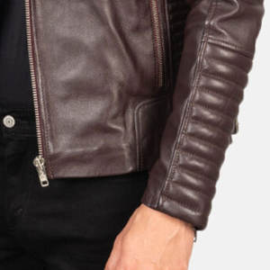 Chaqueta Varsity Personalizada para Hombre, Chaqueta de Béisbol de Cuero con Parches Bordados, Diseño Liso de Piel de Oveja, para Invierno - Product Image 6