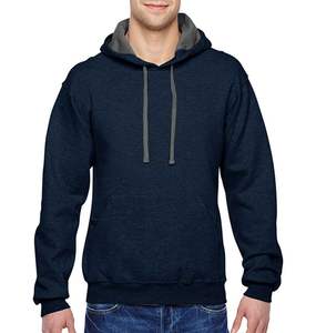 Unisex Luxury Cotton Hoodies Custom Logo Print Solid Pattern Embroidery Heavyweight Fleece Tracksuit Casual Casual for Men Bulk - Product Image 2