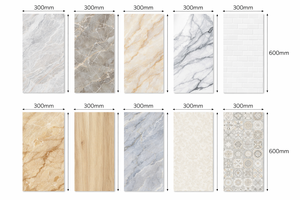 Azulejos de pared esmaltados de alta demanda en tamaños 300x450mm, 300x600mm, 200x600mm, incluyendo azulejos de pared de 300x600mm del grupo de fabricación líder en India. - Product Image 2