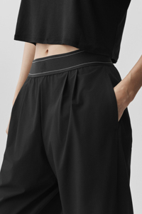 Jogging amples noirs pour femmes, vente en gros personnalisée - Product Image 2