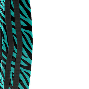 Teal Zebra Print Resistance Band For Exercise With Black Closure Comfortable <b>Elastic</b> Hip Band For Glutes Training - Product Image 2