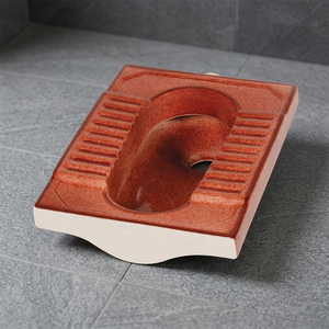 Vistaar WC à la turque Orissa CT en céramique rustique marron café, en porcelaine, pour salle de bain, sanitaires - Product Image 6