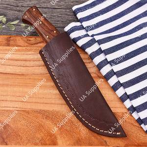 Couteau de chasse à lame fixe en acier 1095 forgé à la main, ultra-affûté, manche en bois de rose, look vintage, couteau de camping OEM ODM - Product Image 6