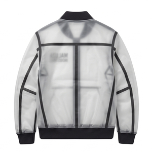 High Quality Custom Heat-Transfer Printed Front <b>Suede</b> Leather <b>Bomber</b> <b>Jacket</b> Unisex Winter Thick Fleece Lined Waterproof - Product Image 2