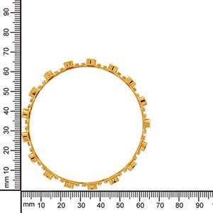 Bracelet entrelacé en or jaune 14 carats avec diamants de laboratoire Diamond Dance, design halo classique, boucle luxueuse, éclat lumineux. - Product Image 4