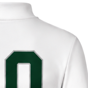 Maillot de sport à manches longues vert foncé et blanc sublimé pour cheerleading, entraînement, compétition et matchs d'équipes sportives - Product Image 6