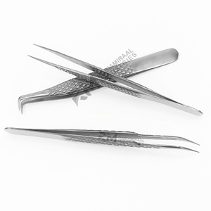 Pince à épiler pour extensions de cils RMI Silver Shin, poignée diamant, acier inoxydable, pointe de précision lisse, 10 mm, emballage - Product Image 5
