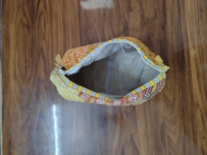 Corn husk clutch pouch Durable makeup pouch wholesale Soft portable puffer bag Lightweight cosmetic casecaseble Wholesale - Product Image 2