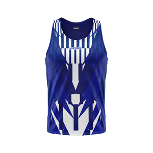 Débardeur de course personnalisé pour marathon, respirant, extensible dans quatre directions, séchage rapide, sans coutures, en Spandex/Polyester, col ras du cou, OEM ODM - Product Image 2