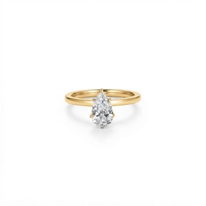 Pear Lab Created Diamond IGI Certified 10K 14K 18K Solid Gold DEF Color VS VVS Clarity Promise <b>Ring</b> <b>Proposal</b> <b>Ring</b> Teardrop <b>Ring</b> - Product Image 1