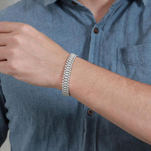 Premium Quality Moissanite Bracelet with Diamond Tester Pass D Color VVS Stones for <b>Men</b> Women Fashion Jewelry Use for Exports - Product Image 3