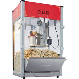Máquina Comercial para Hacer Palomitas de Maíz de 1440W, Olla de 12 oz, 80 Tazas por Lote, Máquina de Palomitas de Maíz de Sobremesa con Vidrio Templado, 1440W - Product Image 1