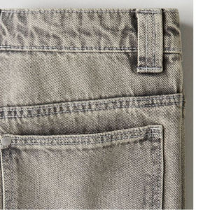 Shorts en jean décontractés pour hommes, coupe ample, délavage clair, style vintage, écologiques, durables, design personnalisé OEM, tendance, pour l'été - Product Image 4