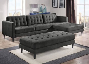 Juego de Sofás Seccionales Modernos en Forma de Esquina, Tapizados en Tela, Juego de Sofás de Lujo para Sala de Estar, Muebles para el Hogar y la Villa - Product Image 5