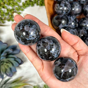 Venta al por mayor de PIEDRA PRECIOSA DE ALTA CALIDAD INDIGO GABBRO MERLINITA ESFERA CURACIÓN CRISTAL METAFÍICO ÁGATA INDIGO GBRO MERLINITA BOLA - Product Image 5