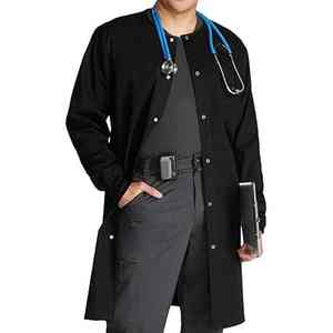 Bata de Laboratorio Blanca para Hombre, Estilo Largo, Uniforme Médico de Manga Larga de Primera Calidad con Múltiples Bolsillos, Profesional para Hospital y Laboratorio - Product Image 5