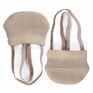 Chaussons de danse Baifa Danzo en coton tricoté avec semelle extérieure en caoutchouc, demi-semelles souples et respirantes pour gymnastique rythmique, unisexe, faible MOQ, OEM - Product Image 3