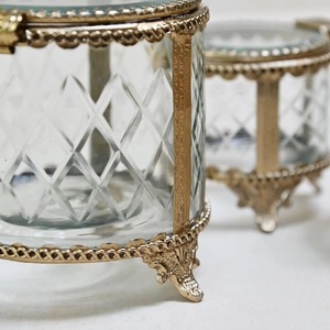 Gold Brass Oval <b>Box</b> Display Brass Jewellery Boxes Handmade Trinket <b>Box</b> Metal Gold Display Organizer <b>Earrings</b> Antique Treasure - Product Image 4