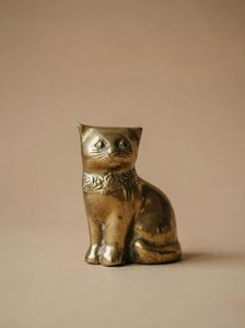 Figurine de chat en laiton pour centre de table, élégante décoration d'intérieur pour le salon et la table à manger - Product Image 6