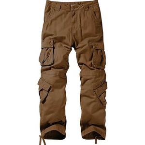 Pantalon cargo décontracté pour homme de haute qualité, 100 % coton, pantalon de survêtement personnalisé, cordon de serrage, taille élastique, respirant, séchage rapide, écologique - Product Image 1