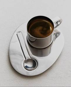 Taza de Café Aislada de Acero Inoxidable de Lujo Contemporáneo - Duradera y a Prueba de Fugas, con Logotipo Personalizable para Hogar, Hotel, Bodas - Product Image 5