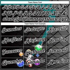 .Custom Black Teal White Billiard Balls Performance Polo Shirt Sublimation Custom Logo Team Polo Golf <b>Bowling</b> Snooker Billiards - Product Image 5