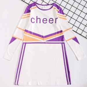 ชุดยูนิฟอร์มทีมเต้นรำเด็กผู้หญิง ผ้ามีความยืดหยุ่นสูง ชุดแสดงโชว์ ชุดกิจกรรมโรงเรียน ชุดเชียร์ลีดเดอร์เด็ก - Product Image 3