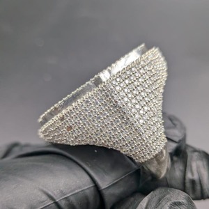 Iced Out Letter D Moissanite Hip Hop <b>Ring</b> with Baguette and Round Cut Stones <b>Men</b>’s Fashion Statement <b>Ring</b> - Product Image 4
