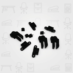 Composants en plastique polyvalents et réglables, meubles de bureau modernes durables de haute qualité, assemblage facile, bureau à domicile, fabriqué à Taïwan - Product Image 3