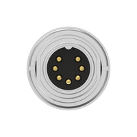 Connecteur Nian-Yeong M16 rond de type à souder, mâle 8 broches, étanche, haute tension, en cuivre automobile de bonne qualité, avec verrouillage frontal