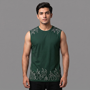 Solid Casual Washed 100% Cotton Mens Gym Body building Fitness Tank Top Quick Dry <b>Vest</b> Sport <b>Stringer</b> Sleeveless T-Shirt - Product Image 5