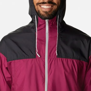 Chaqueta Cortavientos Ligera Impermeable con Capucha para Hombre, Ropa Deportiva Casual para Exteriores, Diseño Color Block, Corte Ajustado, Resistente al Viento - Product Image 6