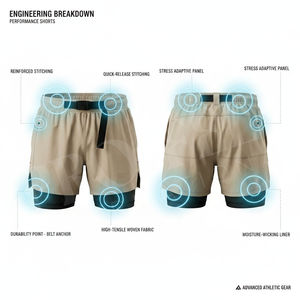 Shorts de sport pour homme, grande taille, personnalisés, confortables, imprimés DTF, couleur unie, pour entraînement, jogging et musculation - Product Image 2