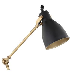 Lámpara de Mesa Industrial de Latón con Cuello Ajustable, Luz Moderna para Lectura y Mesita de Noche - Product Image 4