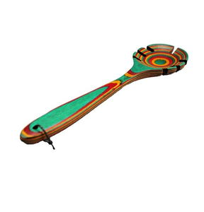 Cuillère en bois émaillée imprimée, design impressionnant, motif multicolore personnalisé, ustensile de cuisine, cuillère de cuisson - Product Image 1