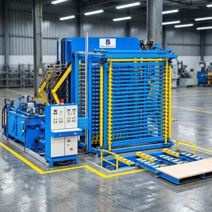 Presse à chaud industrielle pour la lamination de panneaux de contreplaqué, le collage de placages et les applications de traitement du bois à haute température - Product Image 4